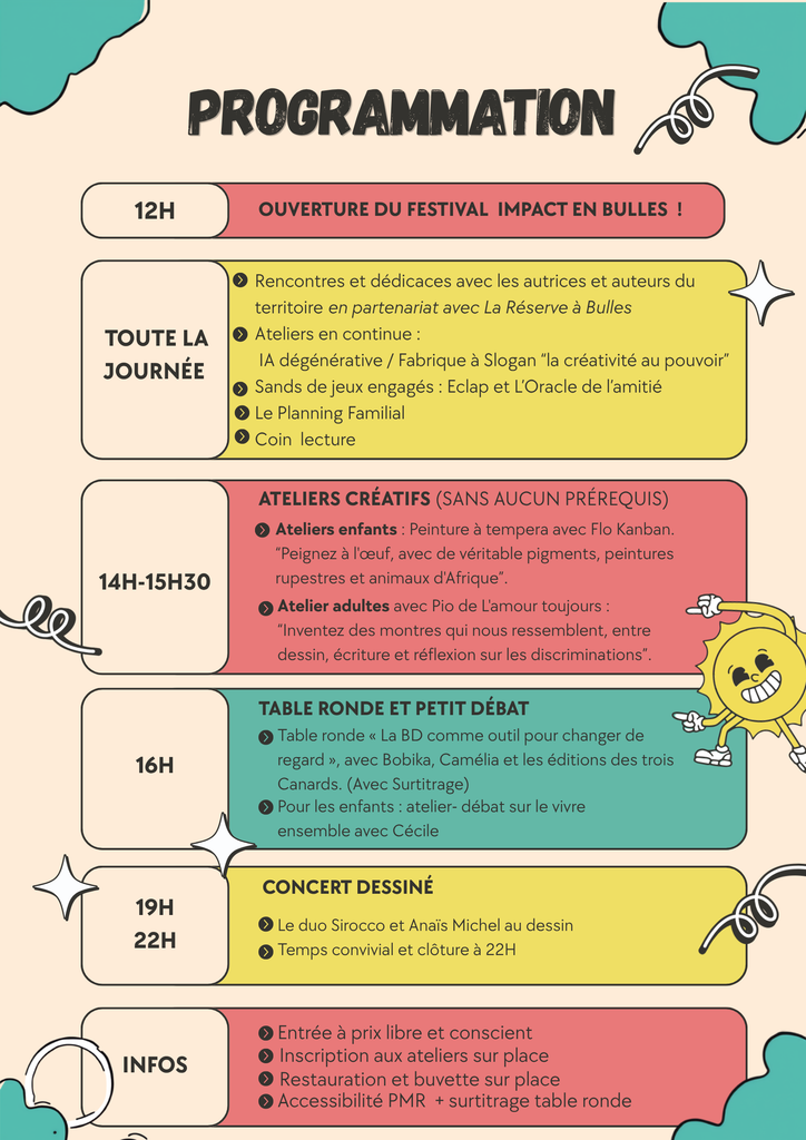 Affiche du festival Impact en Bulles à Marseille en 2026